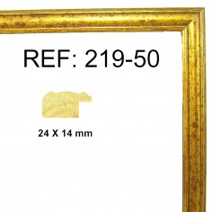 Gold moulding 25x13 mm
