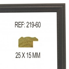 Moldura Gris 25x13 mm