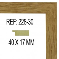 Moldura Roble 40x17 mm