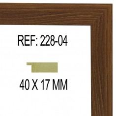 Walnut moulding 40x17 mm