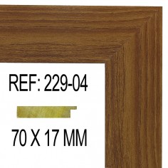 Moldura Nogal Claro 70x17 mm