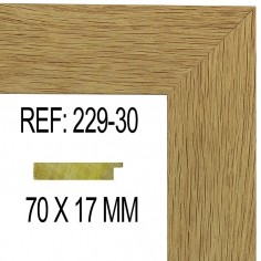 Oak moulding 70x17 mm