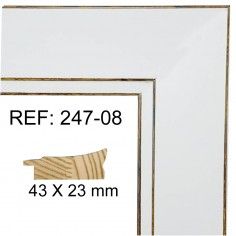 White moulding 32x15 mm