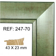 Moldura Plata Vieja 45 x 25 mm