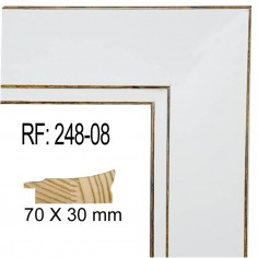 Moldura Blanca 70 x 30 mm