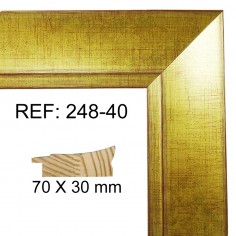 Gold moulding 70x30 mm