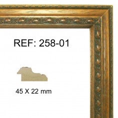 Walnut moulding 45 x 25 mm