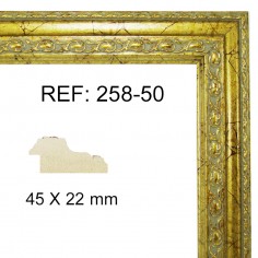 Gold moulding 45 x 25 mm