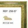 Gold and green moulding 45 x 25 mm