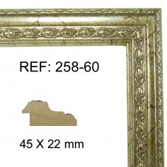Moldura Plata 45 x 25 mm