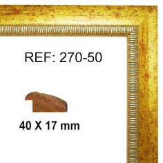 Gold moulding 40 x 15 mm