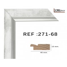 White and silver moulding...