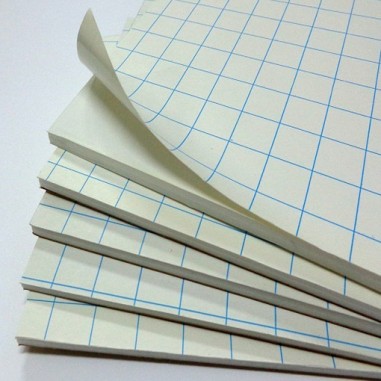 Cartón Pluma blanco con adhesivo de 5 mm