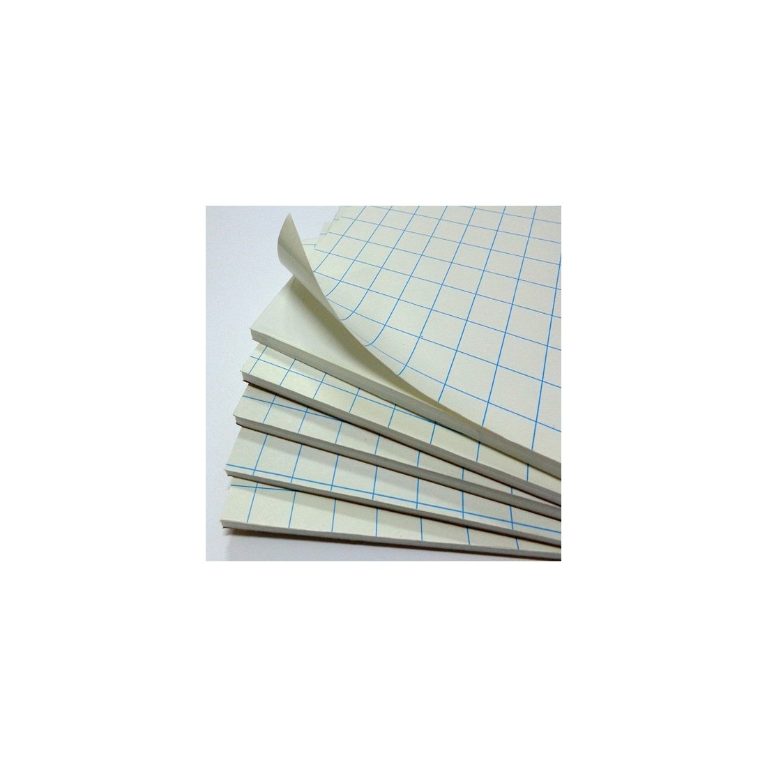 25 hojas cartón pluma adhesivo blanco 5 mm. 50x70 Yosan 05225H50