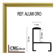 ALUMINUM MOULDING 7 X 20 mm
