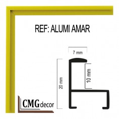 ALUMINUM MOULDING 7 X 20 mm