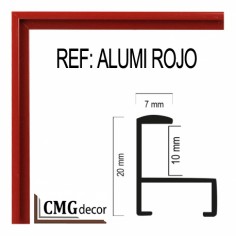 ALUMINUM MOULDING 7 X 20 mm
